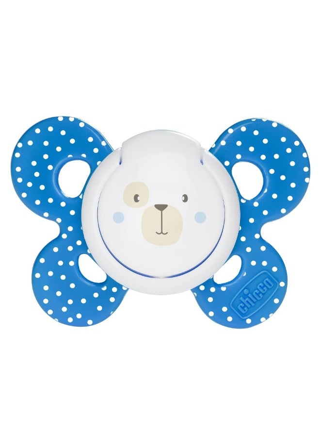 شيكو Chicco PhysioForma Utra Ergonomic Pacifier for Babies (6-16 Months) (1 Pc) (Any Colour) | Baby Teether/Soother with Unique Shape to Support Baby's Breathing | Soft Silicon Material | BPA Free (Blue) - Image 5